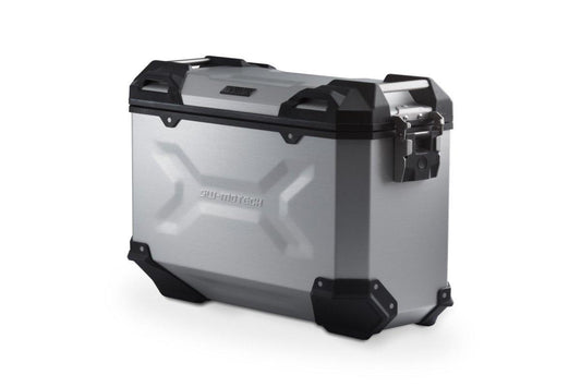 SW Motech TRAX ADV M Side Case (Aluminium 37 L, Right, Silver) - Durian Bikers