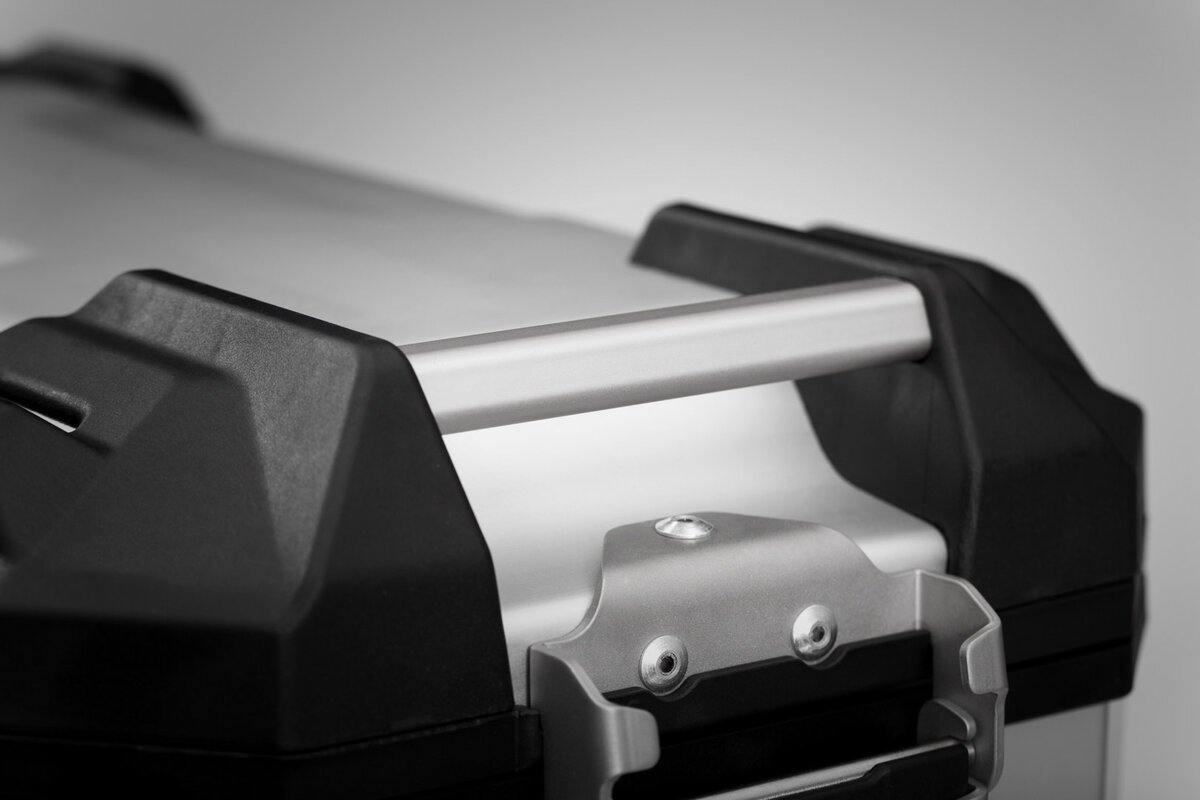 SW Motech TRAX ADV M Side Case (Aluminum 37 L, Left, Silver) - Durian Bikers