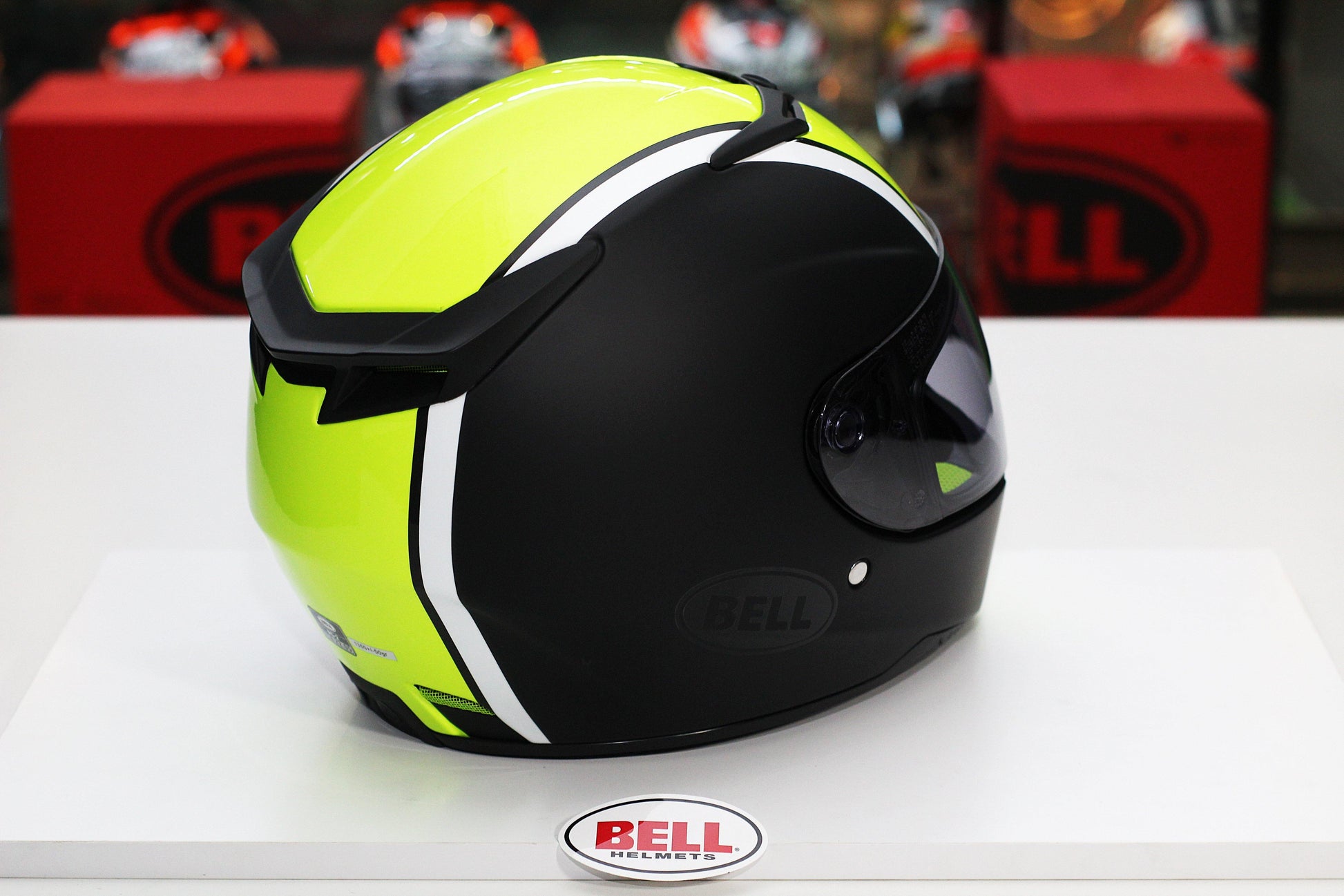 Bell RS-2 (Rally Gloss Black/White/Hi-Viz Yellow) - Durian Bikers