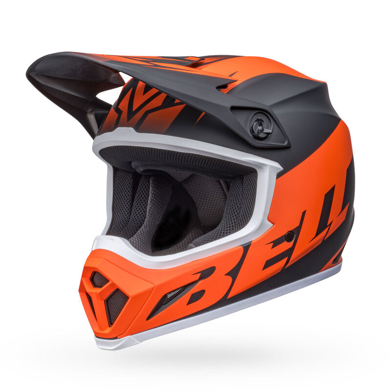 bell dirt helmets Bell Helmet MX-9 Mips (Disrupt Matte Black/Orange) – Durian Bikers