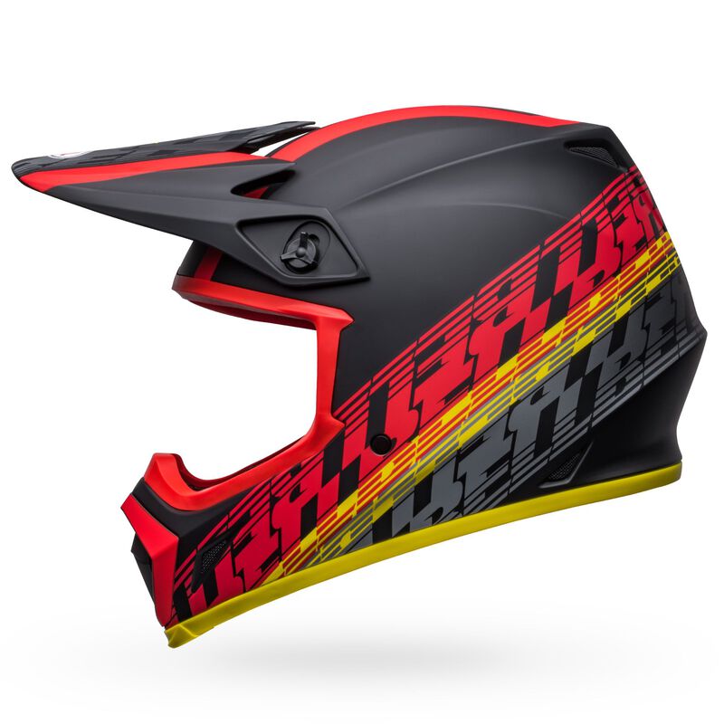 Bell Helmet MX-9 Mips (Offset Matte Black/Red)