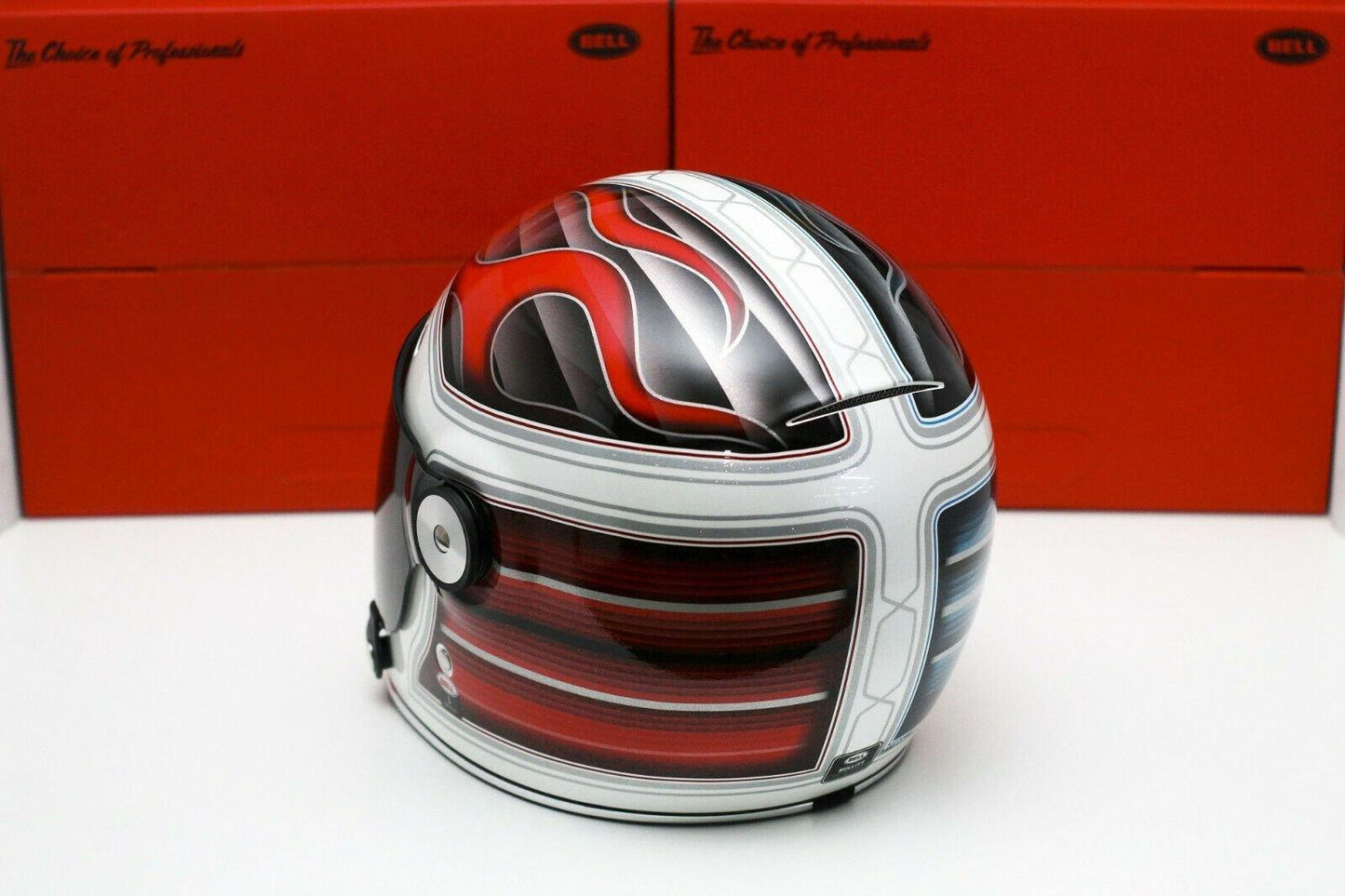 Bell Bullitt Special Edition (Barracuda White/Red/Blue) - Durian Bikers