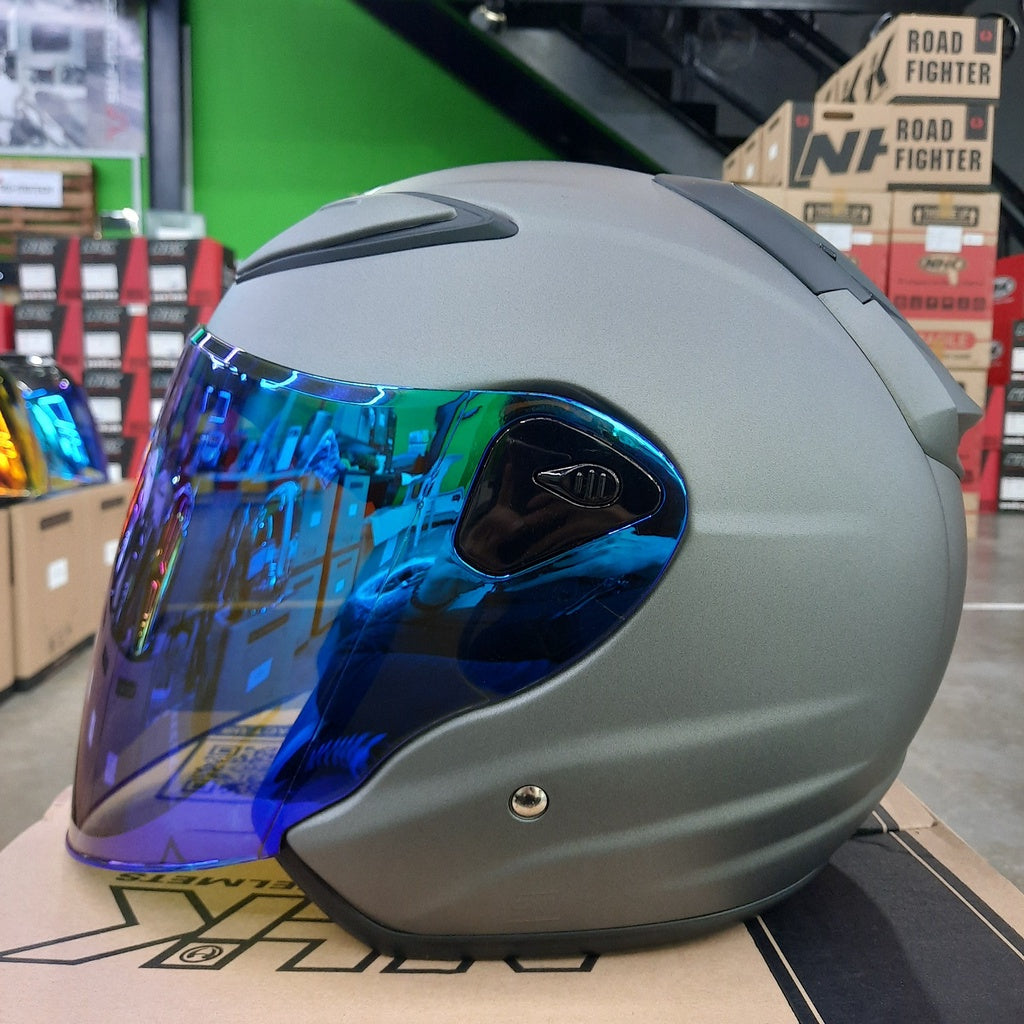 NHK Helmet R6 v2 Solid (Grey Matt)