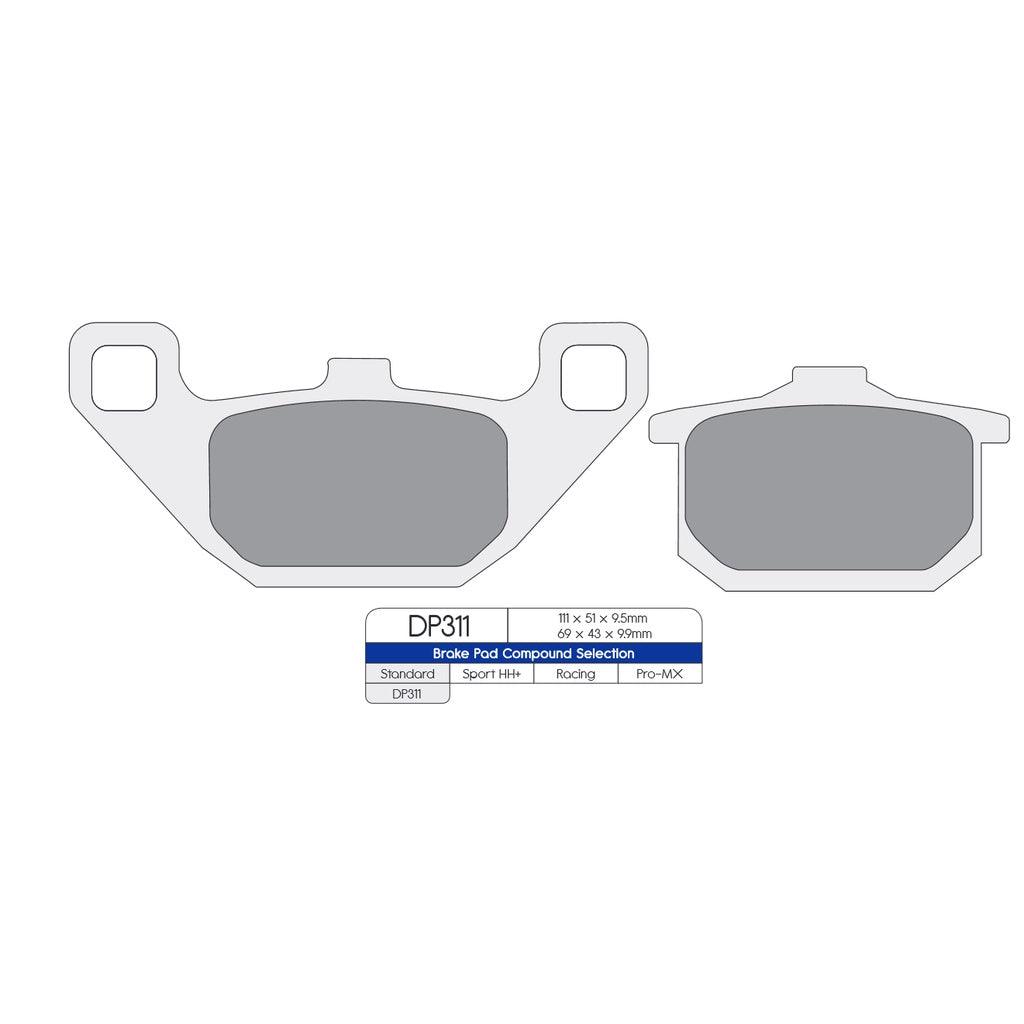 DP Brake Pads for Kawasaki VN 1500, ZL 1000, GTR 1000 - Durian Bikers