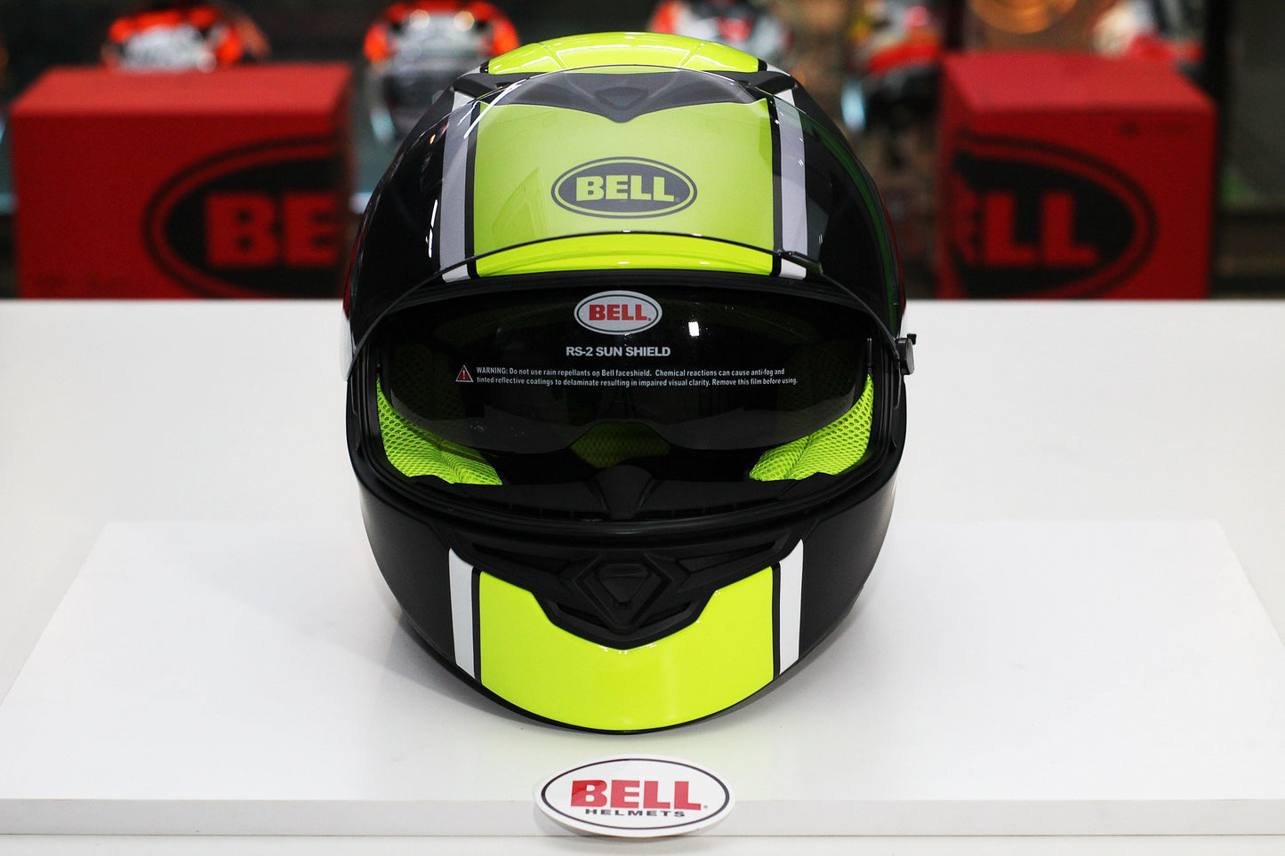 Bell RS-2 (Rally Gloss Black/White/Hi-Viz Yellow) - Durian Bikers