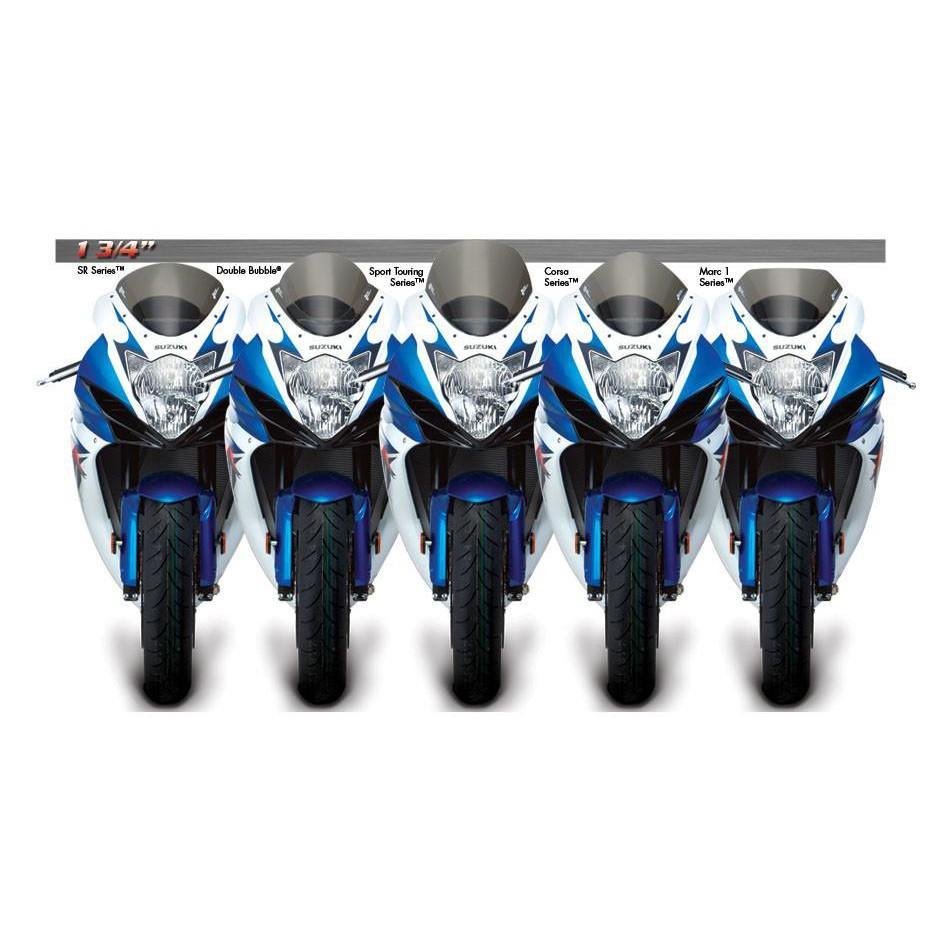 Zero Gravity Double Bubble Windscreen fits for Suzuki GSXR 600 / 750 ('11-'21) (Light Smoke) - Durian Bikers