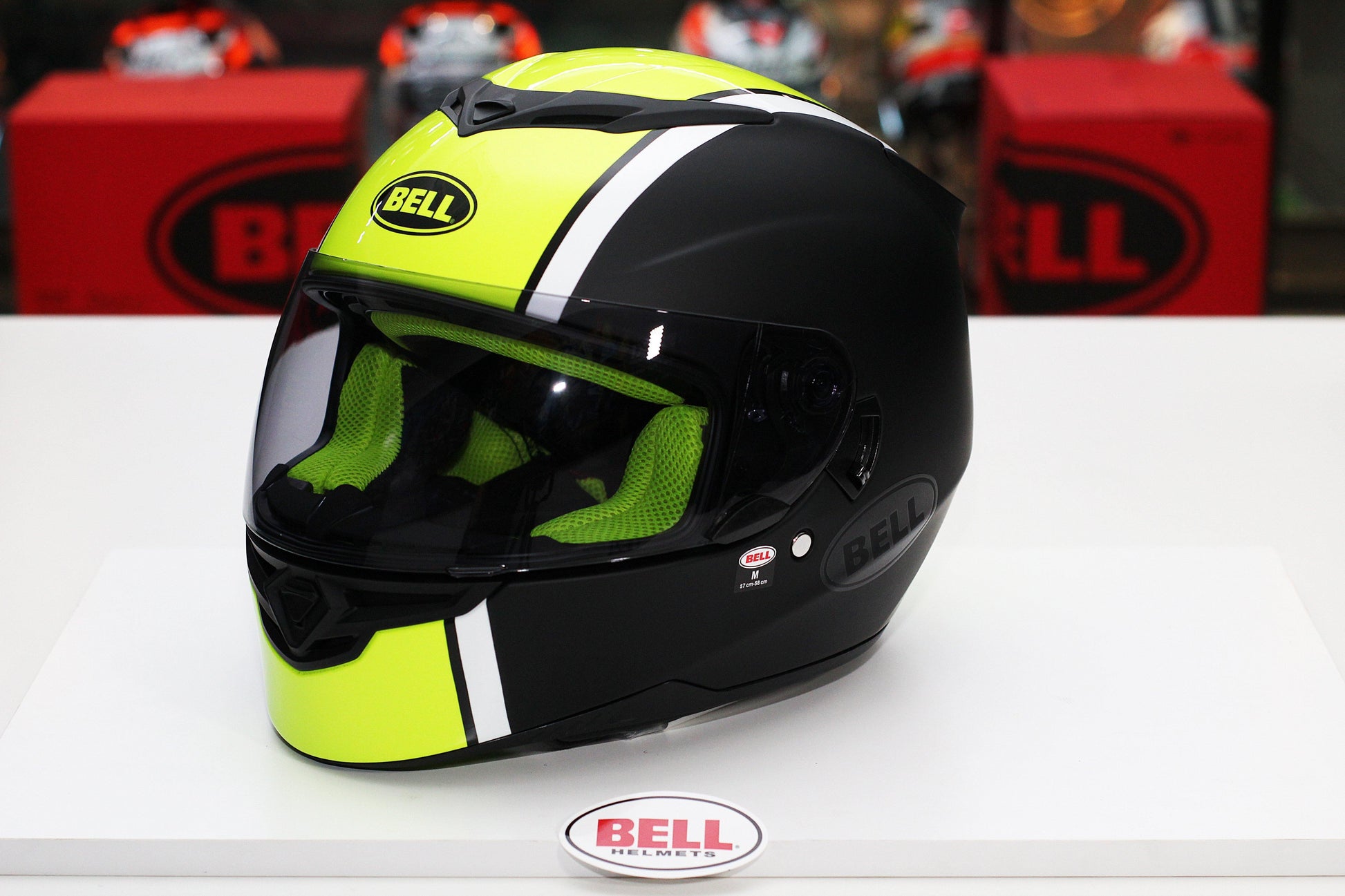 Bell RS-2 (Rally Gloss Black/White/Hi-Viz Yellow) - Durian Bikers