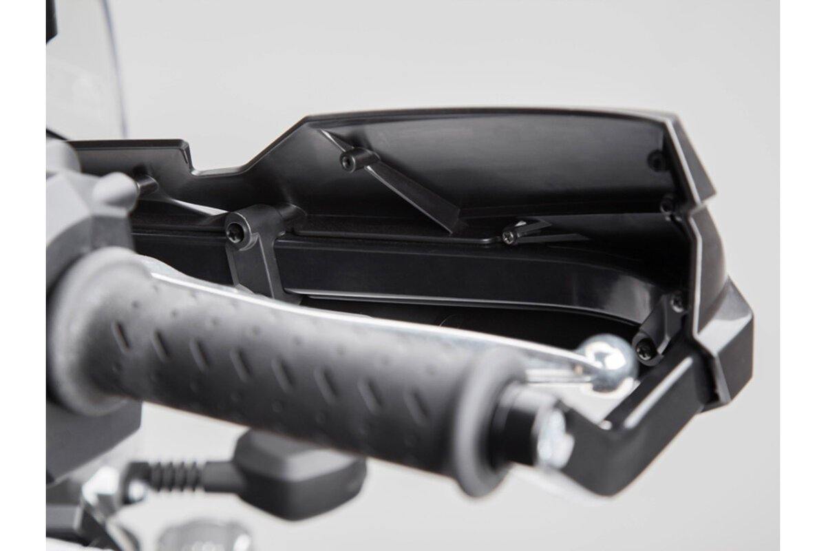 SW Motech Kobra Handguard Kit (Black) fits for BMW F 650 GS Twin, F 800 / R 1200 / GS / Adventure, Kawasaki Versys 1000, Triumph Tiger 1050 Sport - Durian Bikers