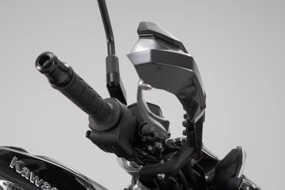 SW Motech Kobra Handguard Mounting Kit (Black) for 22 mm handlebars (1 point attachment) - Durian Bikers