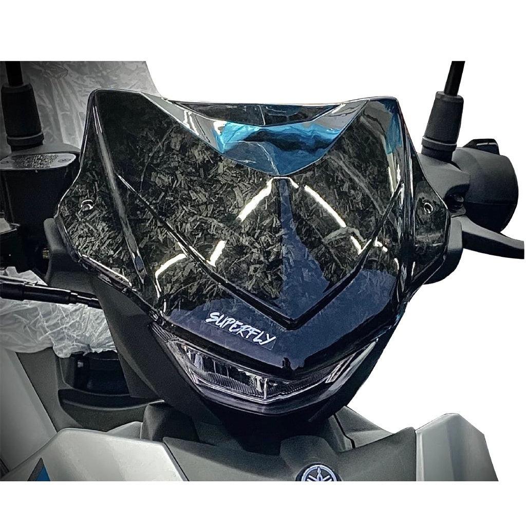 Superfly Forged Carbon for Yamaha Y16 Windshield & Meter Cover - Durian Bikers