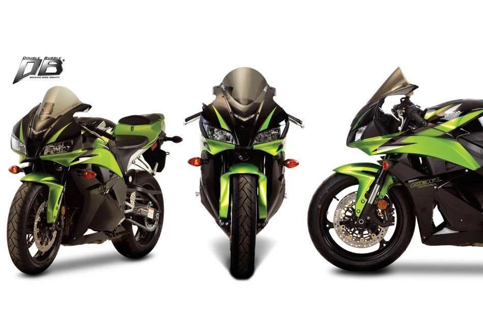 Zero Gravity Double Bubble Windscreen fits for Honda CBR600RR / ABS ('07-'12) (Light Smoke) - Durian Bikers