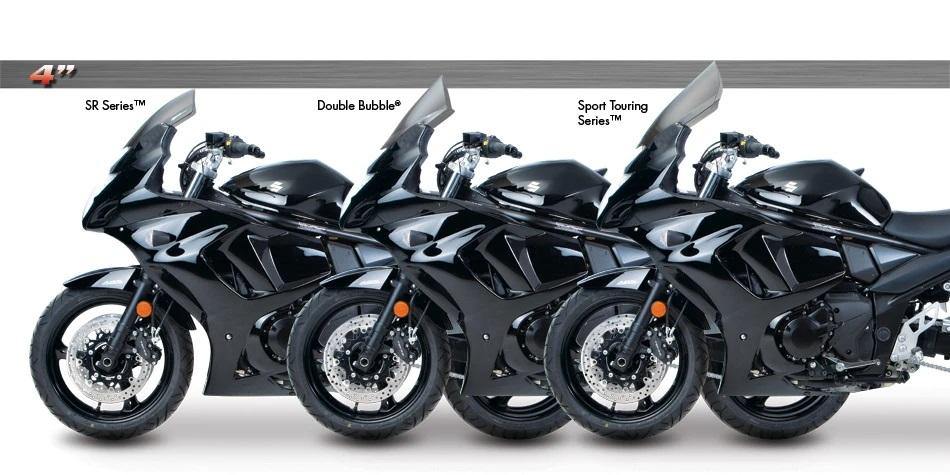 Zero Gravity Double Bubble Windscreen fits for Suzuki GSX 1250FA & GSX 650F (Light Smoke) - Durian Bikers
