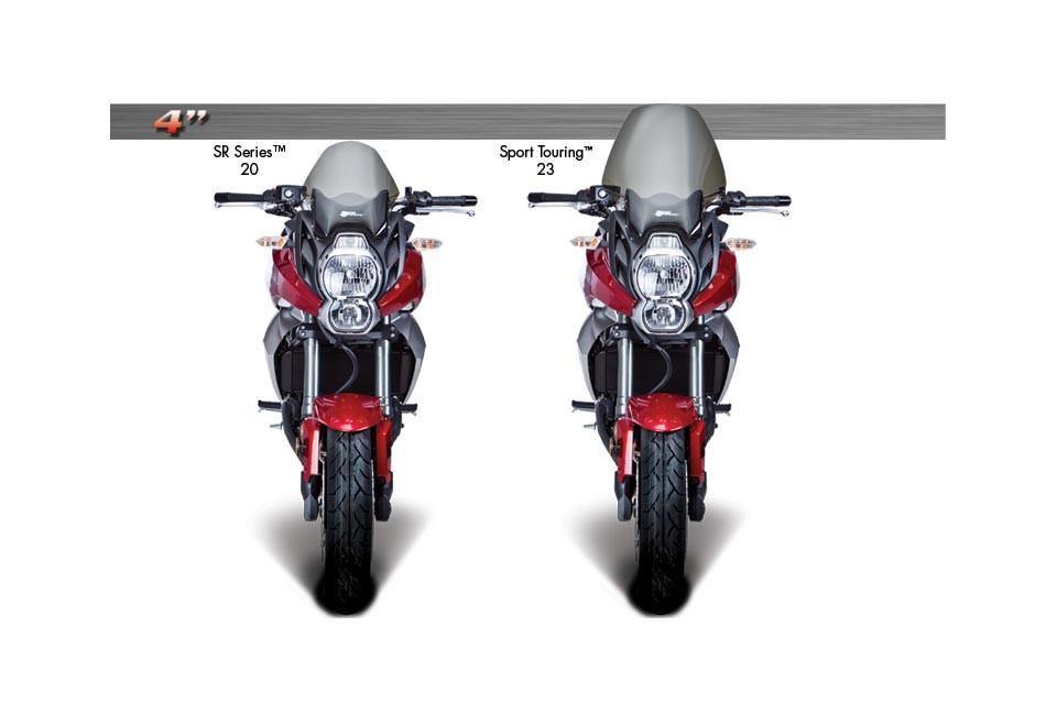 Zero Gravity Sport Touring Windscreen fits for Kawasaki Versys 650 ('10-'14) (Light Smoke) - Durian Bikers