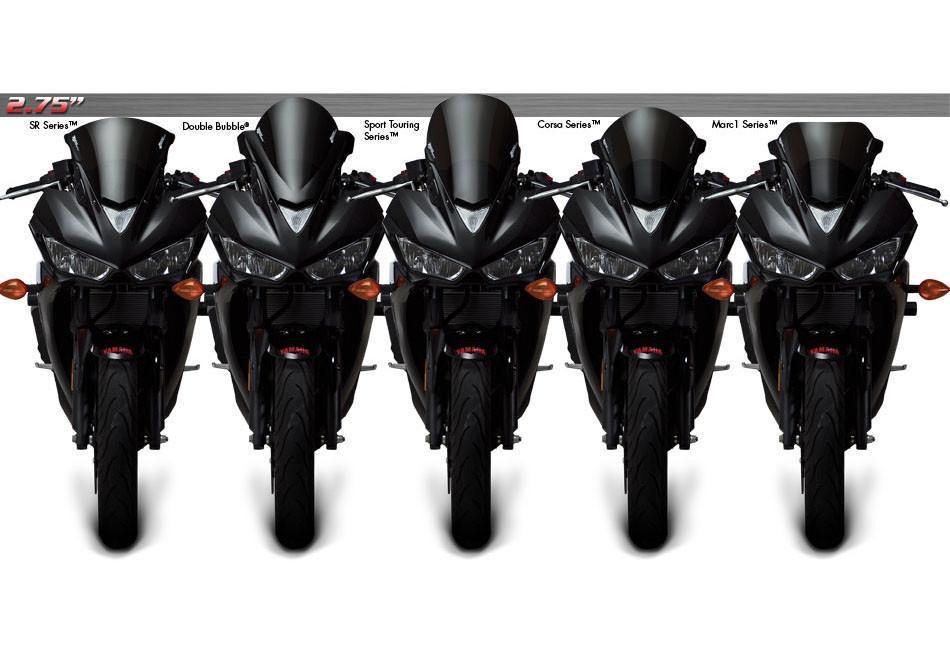 Zero Gravity Double Bubble Windscreen fits for Yamaha YZF-R3 / R25 ('15-'18) (Light Smoke) - Durian Bikers