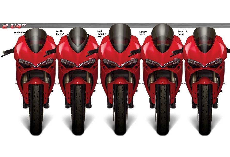 Zero Gravity Double Bubble Windscreen fits for Ducati 1299 Panigale & 959 Panigale (Light Smoke) - Durian Bikers