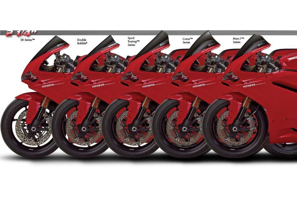 Zero Gravity Double Bubble Windscreen fits for Ducati 1299 Panigale & 959 Panigale (Light Smoke) - Durian Bikers