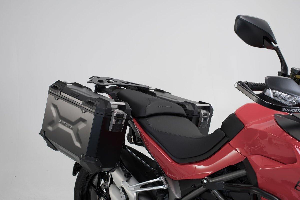 SW Motech PRO Side Carriers (Black) fits for Ducati Multistrada 1260 ('18-) - Durian Bikers