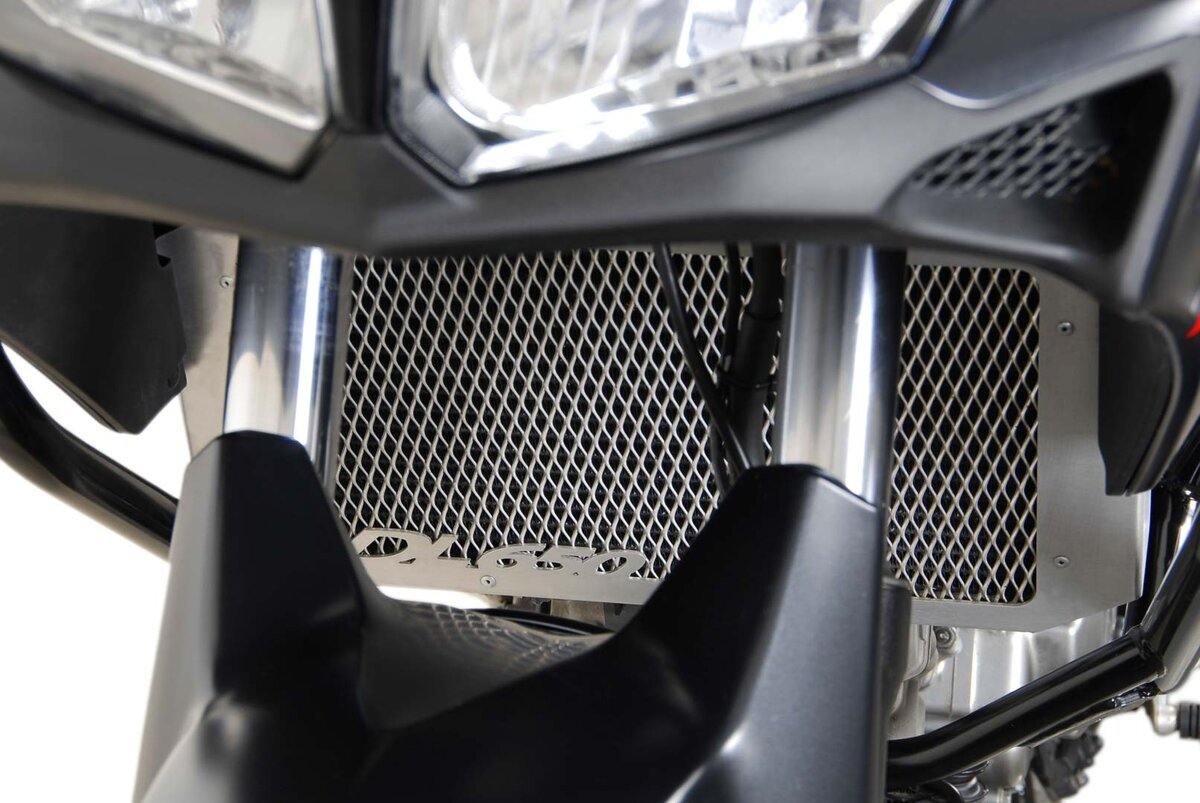 SW Motech Radiator Guard (Silver) fits for Suzuki DL 650 V-Strom ('04-'10) - Durian Bikers