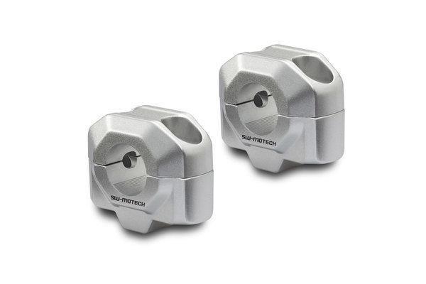SW Motech Bar Riser For Ø 22mm handlebar (H=20mm) (Silver) - Durian Bikers