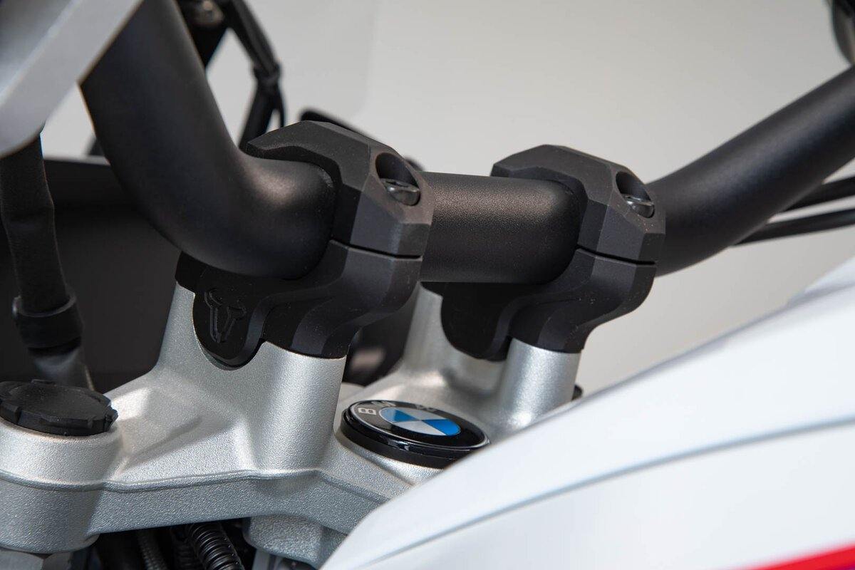 SW Motech Bar Back (H=32mm, Back=25mm) fits for BMW S1000XR ('15-), R1200GS LC ('13-), R1200GS LC Adventure ('13-) & R1200GS LC Rallye ('16-) (Black) - Durian Bikers