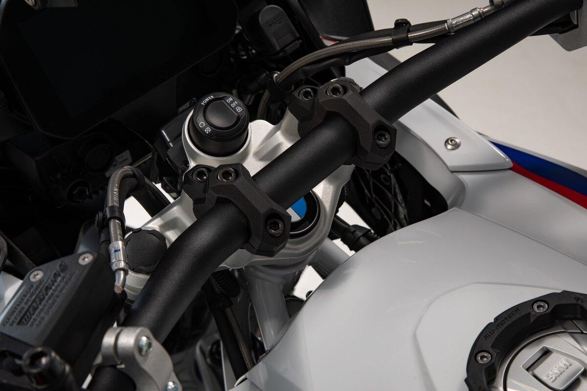 SW Motech Bar Back (H=32mm, Back=25mm) fits for BMW S1000XR ('15-), R1200GS LC ('13-), R1200GS LC Adventure ('13-) & R1200GS LC Rallye ('16-) (Black) - Durian Bikers