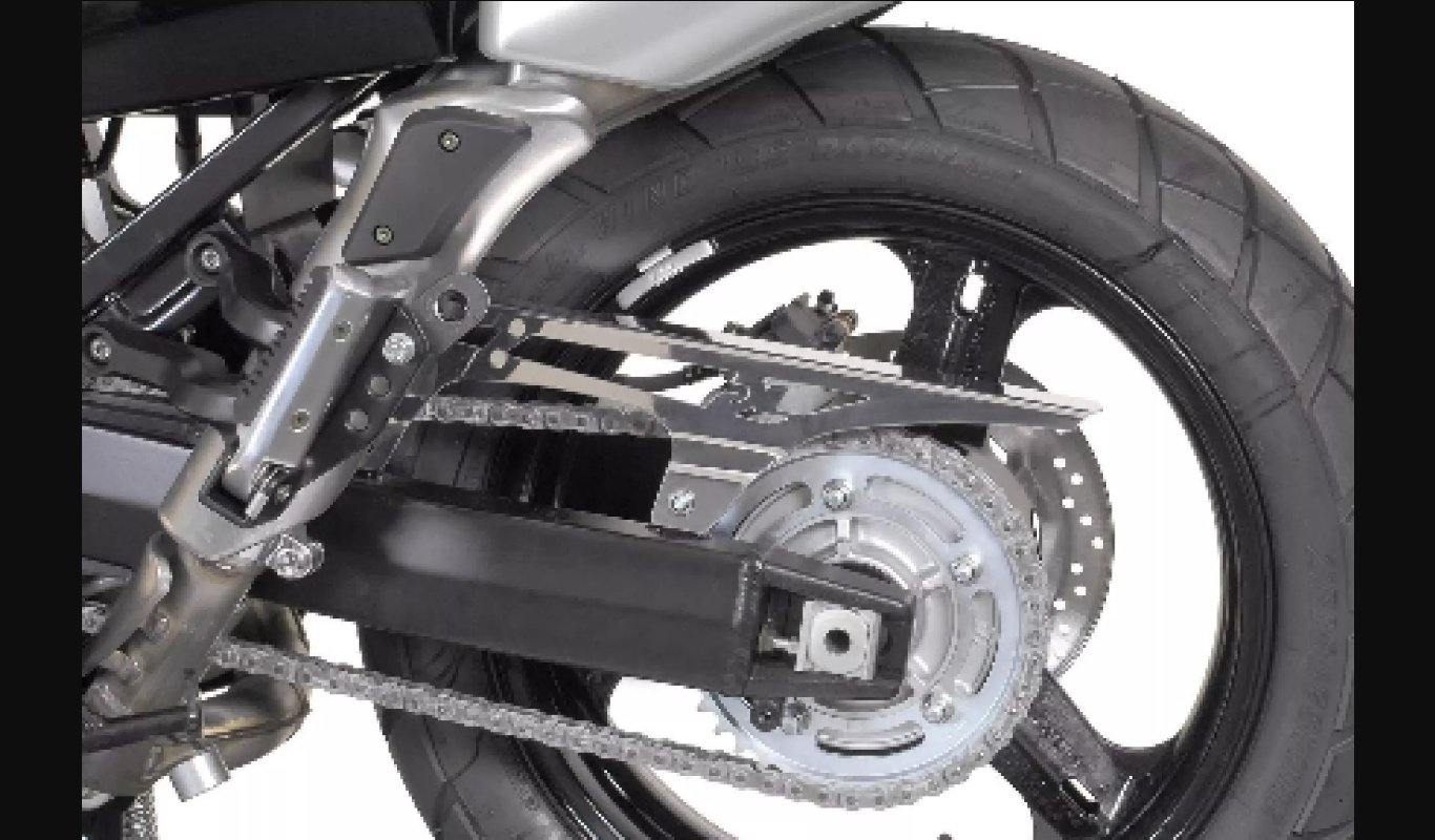 SW Motech Chain Guard (Silver) fits for Suzuki DL 1000 V-Strom ('01-'07) - Durian Bikers