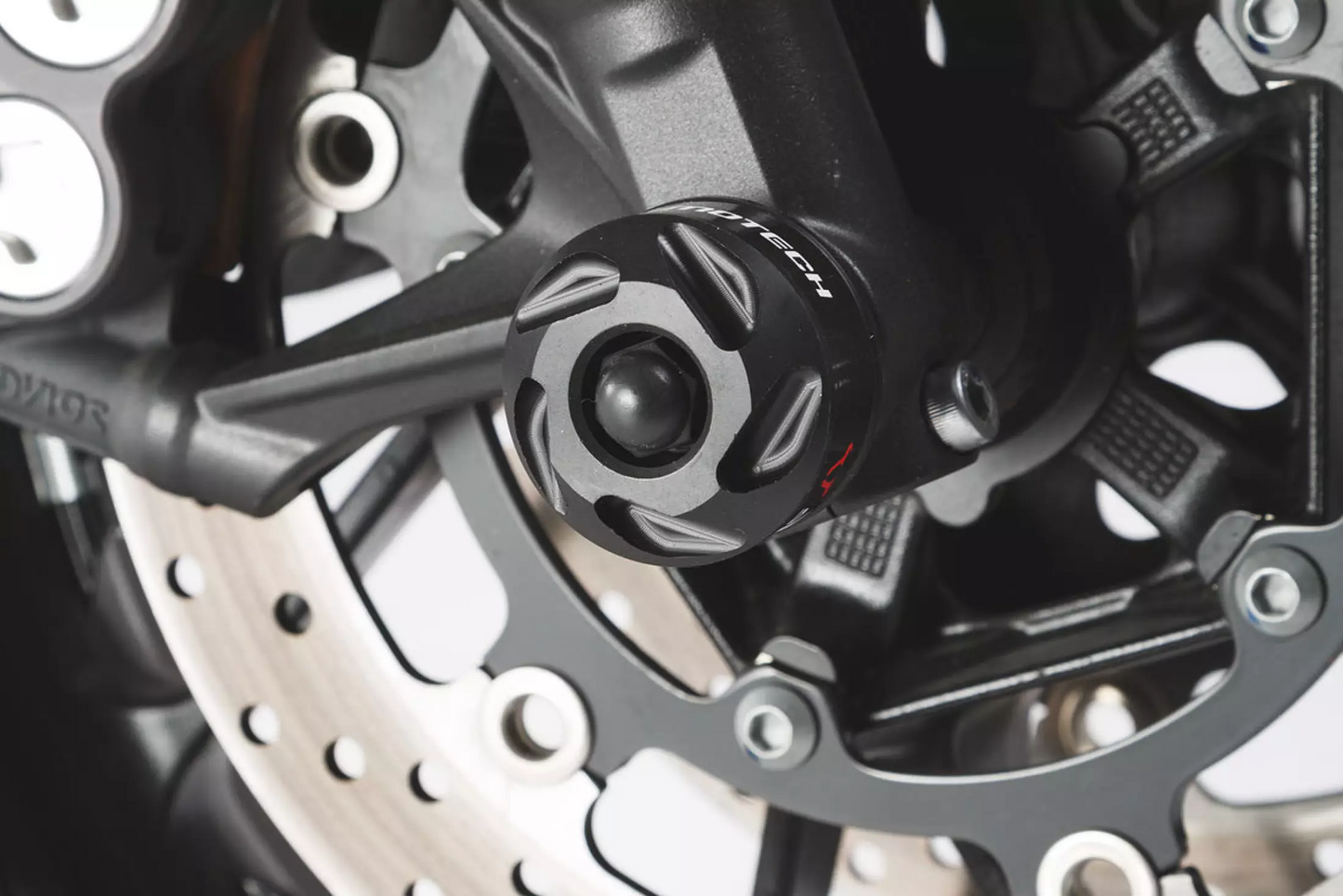 SW Motech Slider Set (Front Axle Black) fits for Kawasaki Versys 650 ('07-'09) / ('15-) - Durian Bikers