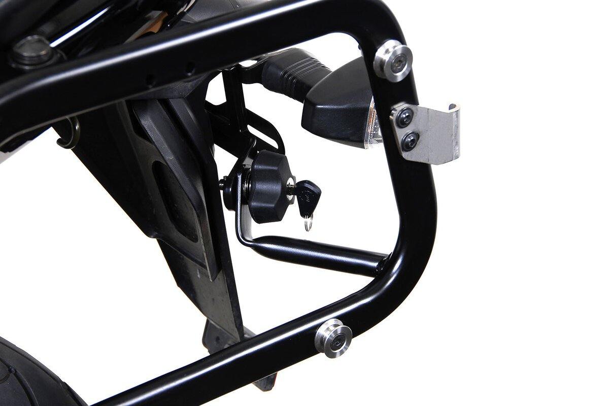 SW Motech Anti Theft Protection for Evo Carrier (Quick Lock Function / 2 Matching Locks / 2 Keys) - Durian Bikers
