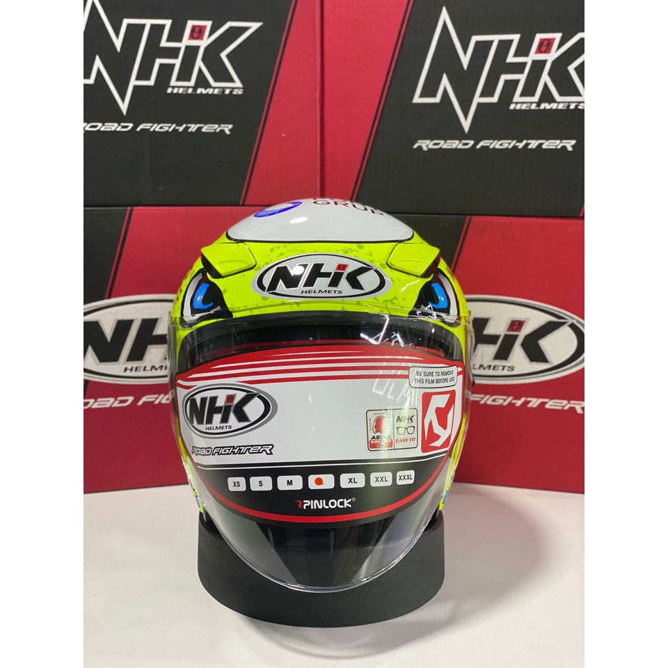 NHK Helmet R1 v2.0 Sergio #2 (Yellow Flo Glossy)