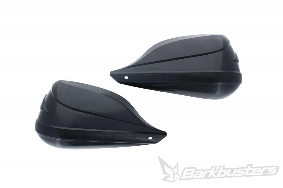 Barkbusters Storm Plastic Guards (Black) - Durian Bikers