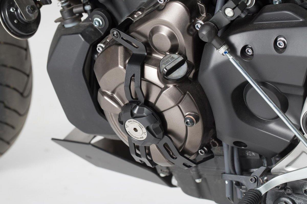 SW Motech Alternator Cover Guard (Black) fits for Yamaha MT-07 / Tracer, XSR700 ('14-'19) - Durian Bikers