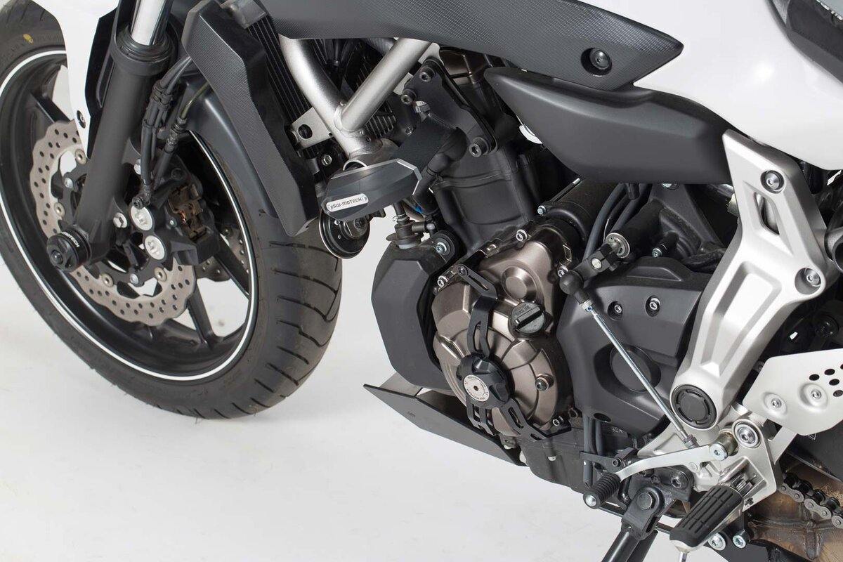 SW Motech Alternator Cover Guard (Black) fits for Yamaha MT-07 / Tracer, XSR700 ('14-'19) - Durian Bikers