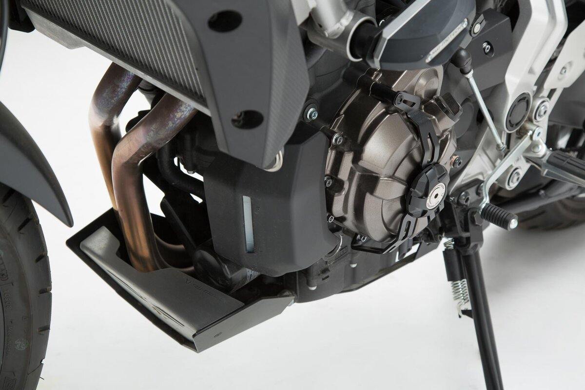 SW Motech Alternator Cover Guard (Black) fits for Yamaha MT-07 / Tracer, XSR700 ('14-'19) - Durian Bikers