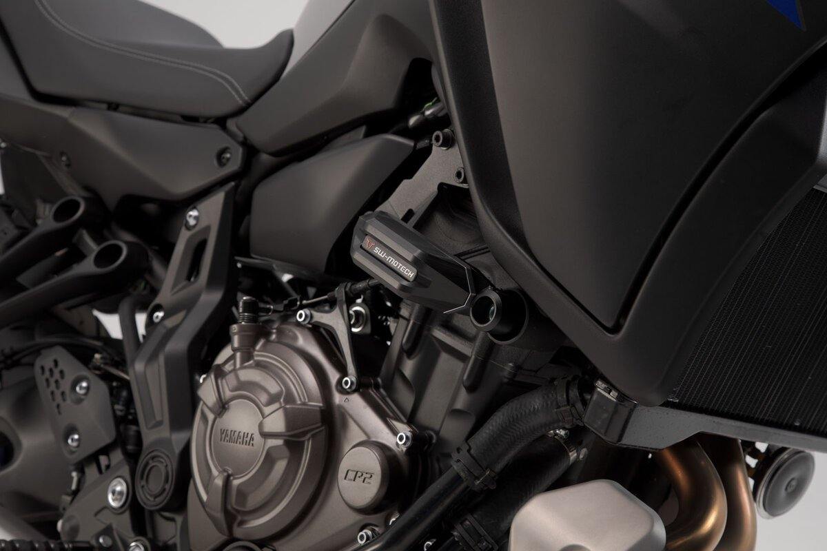SW Motech Slider Set (Frame Black) fits for Yamaha MT-07 ('14-) - Durian Bikers