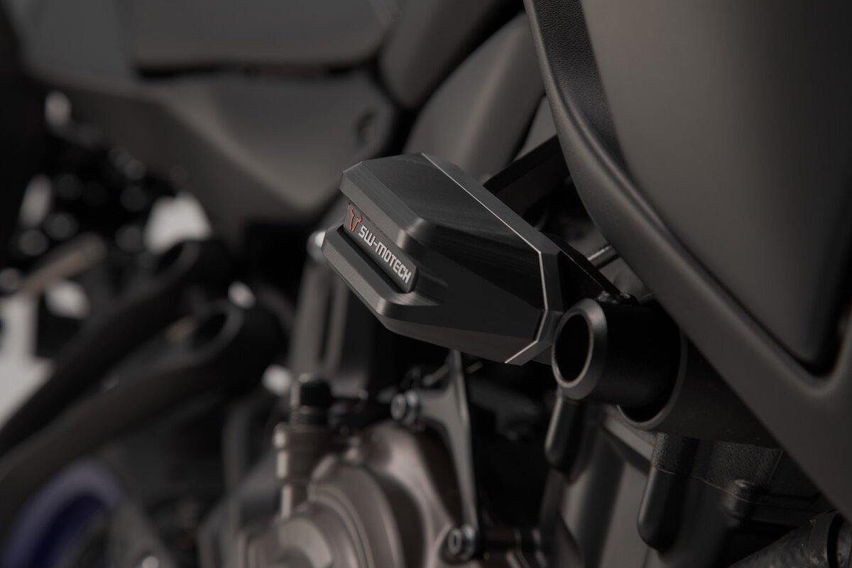 SW Motech Slider Set (Frame Black) fits for Yamaha MT-07 ('14-) - Durian Bikers