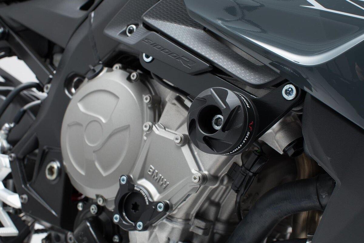 SW Motech Slider Set (Frame Black) fits for BMW S 1000 R ('16-) - Durian Bikers