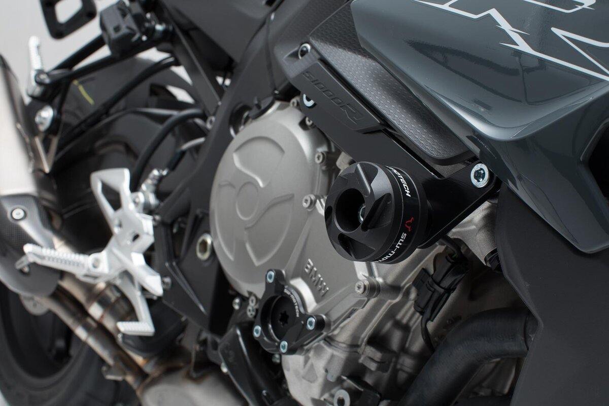 SW Motech Slider Set (Frame Black) fits for BMW S 1000 R ('16-) - Durian Bikers