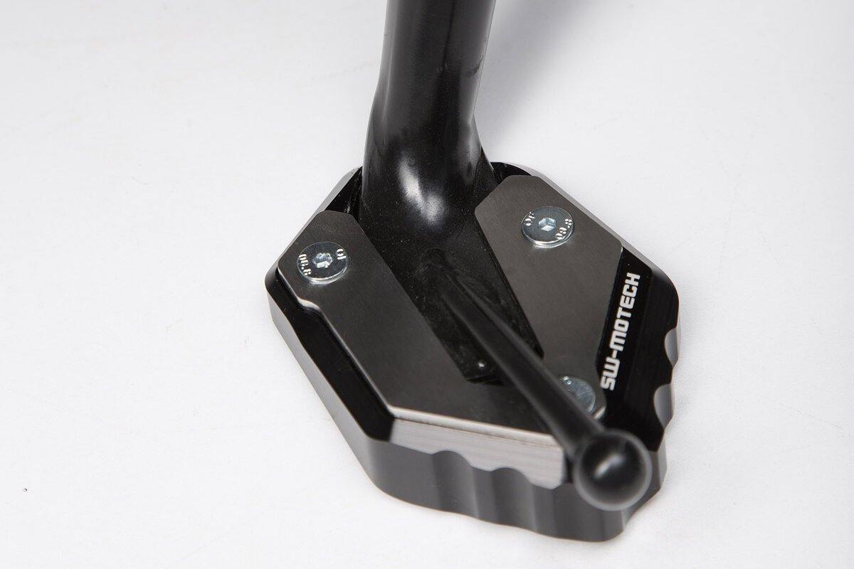 SW Motech Extension for Side Stand Foot (Black / Silver) fits for Yamaha MT-07 / Tracer / MotoCage / XSR700 - Durian Bikers