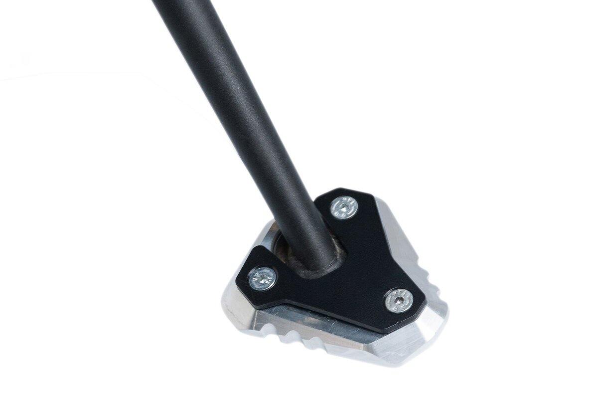 SW Motech Extension for Side Stand Foot (Silver) fits for Kawasaki Versys 1000 ('12-'14) - Durian Bikers