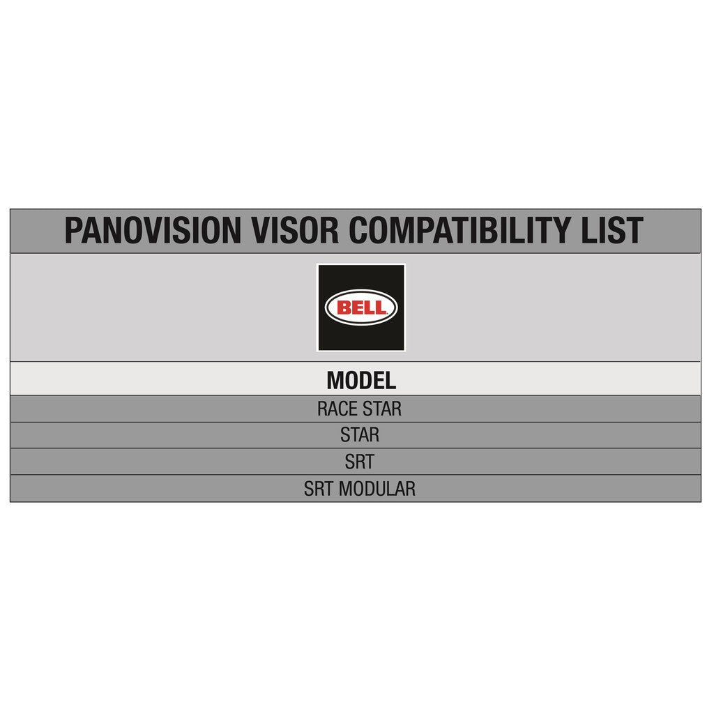 Bell Visor Sparepart for Race Star, Star, SRT & SRT Modular Panovision (Protint Photochromic)