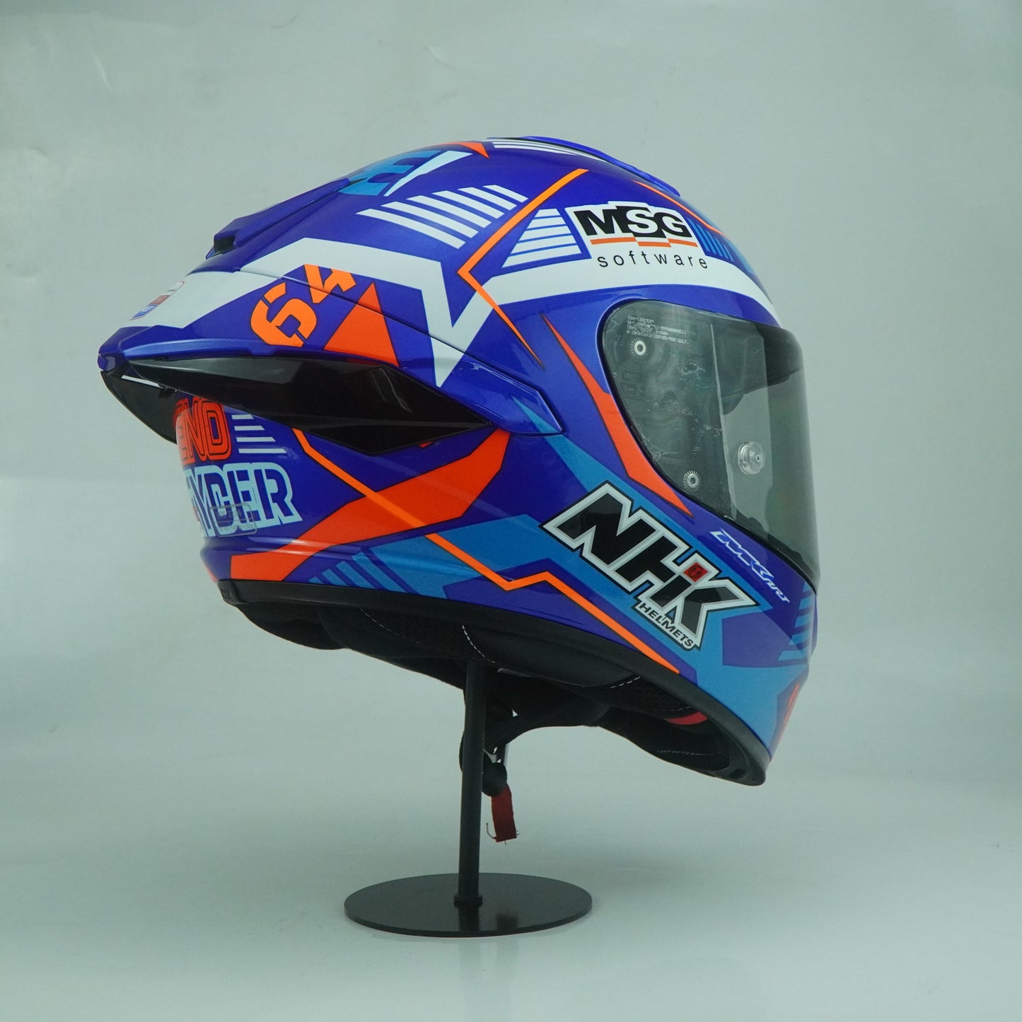 NHK Helmet K5R SV Bobend #5 (Blue Bo Glossy)