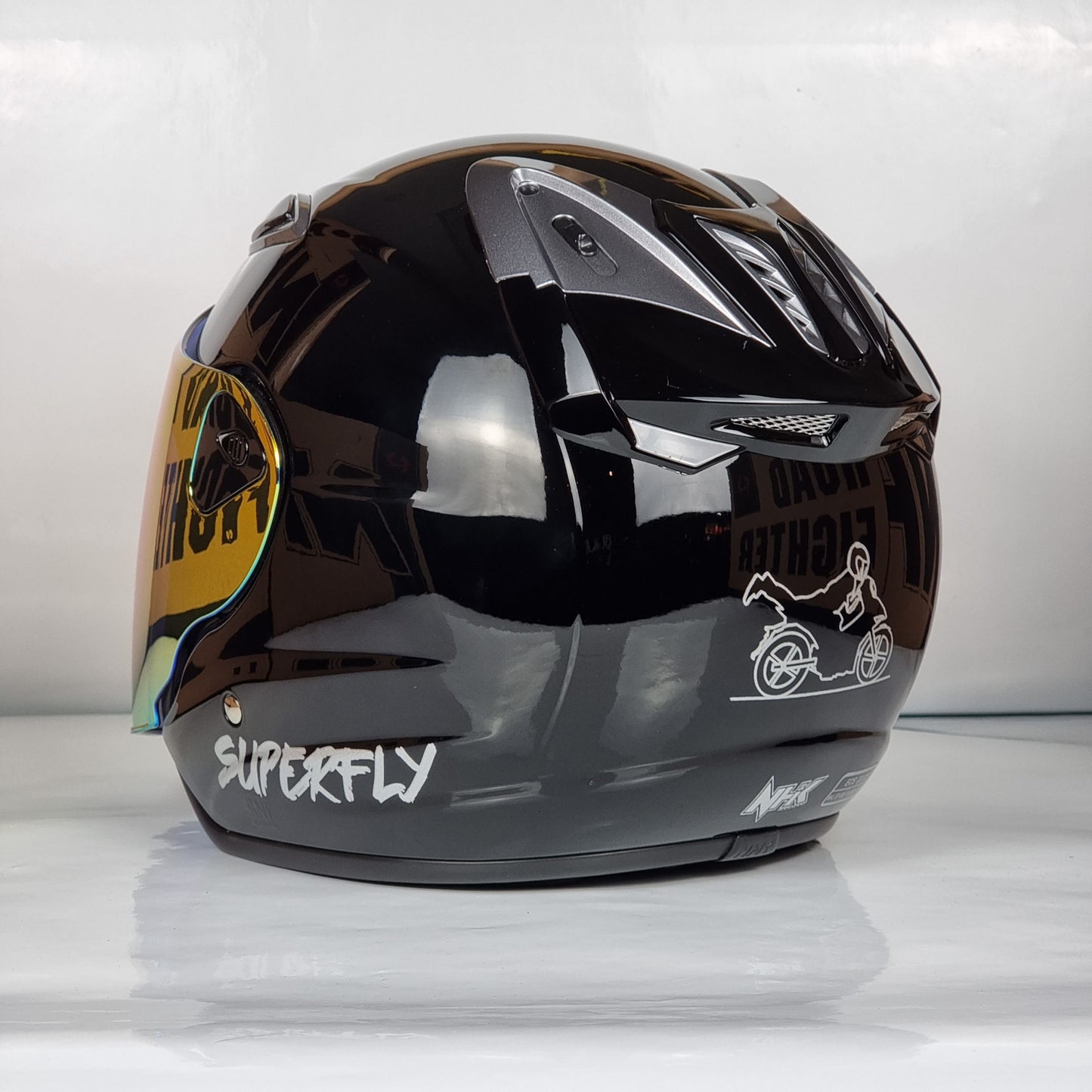 NHK Helmet X SUPERFLY R6 v2 Solid (Midnight Black Glossy)