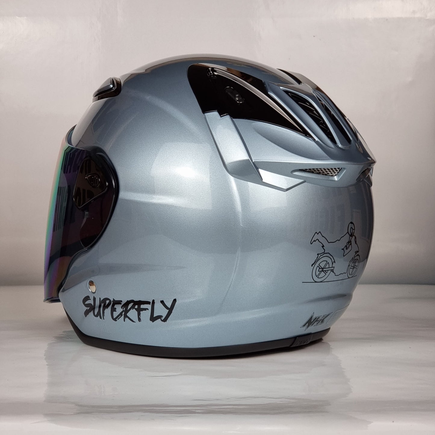 NHK Helmet X SUPERFLY R6 v2 Solid (Zephyr White Glossy)