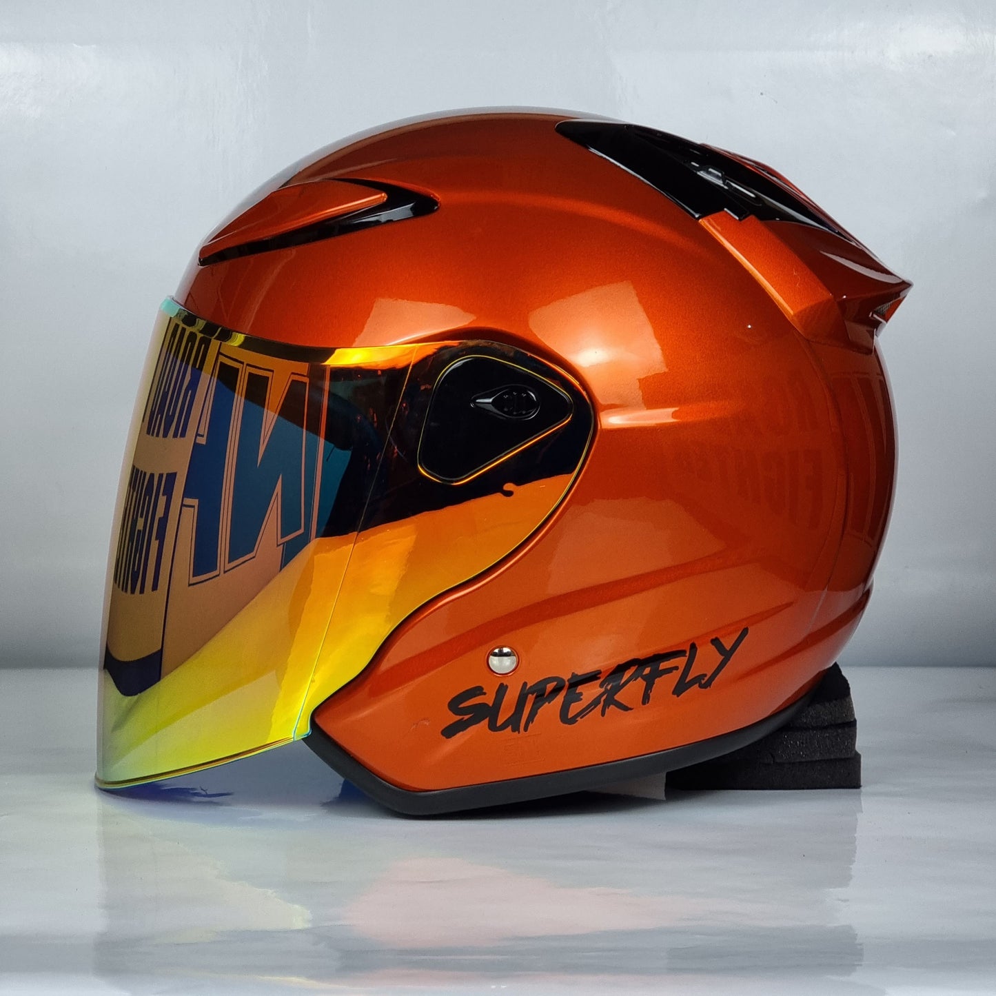 NHK Helmet X SUPERFLY R6 v2 Solid (BM Orange Glossy)