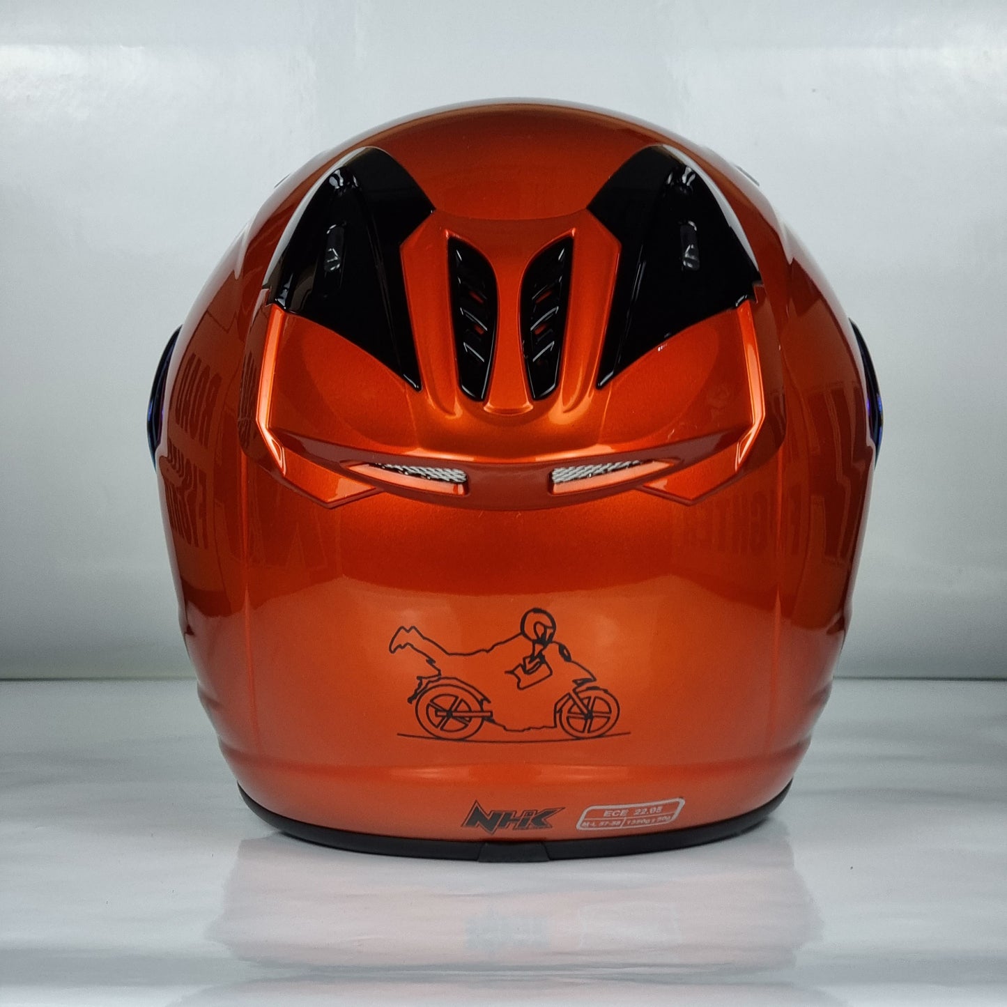 NHK Helmet X SUPERFLY R6 v2 Solid (BM Orange Glossy)