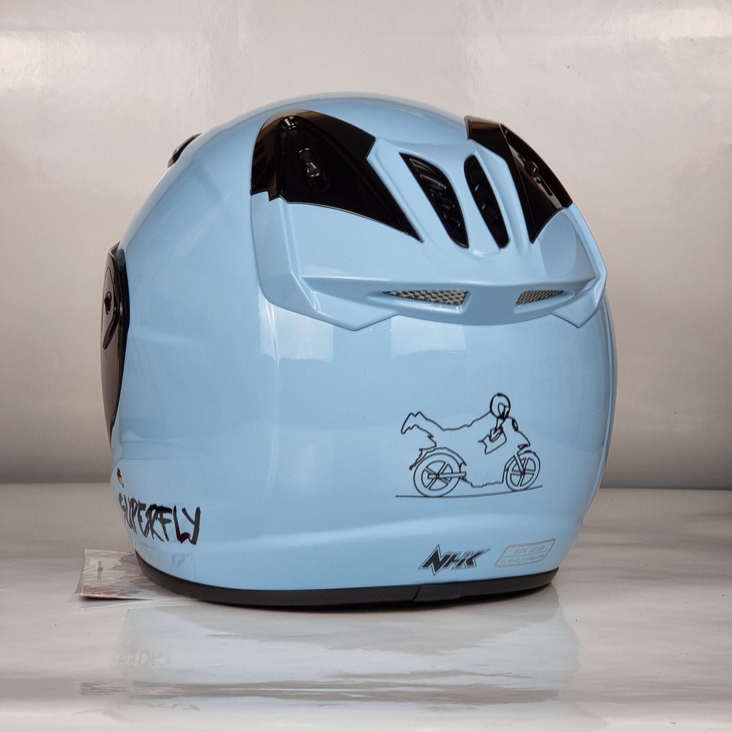NHK Helmet X SUPERFLY R6 v2 Solid (T.Blue Glossy)