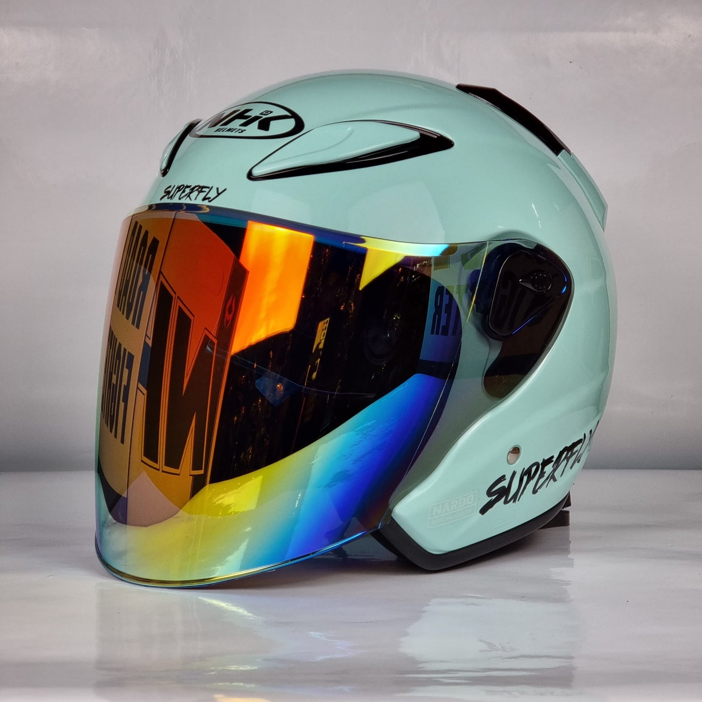 NHK Helmet X SUPERFLY R6 v2 Solid (Nardo Green Glossy)