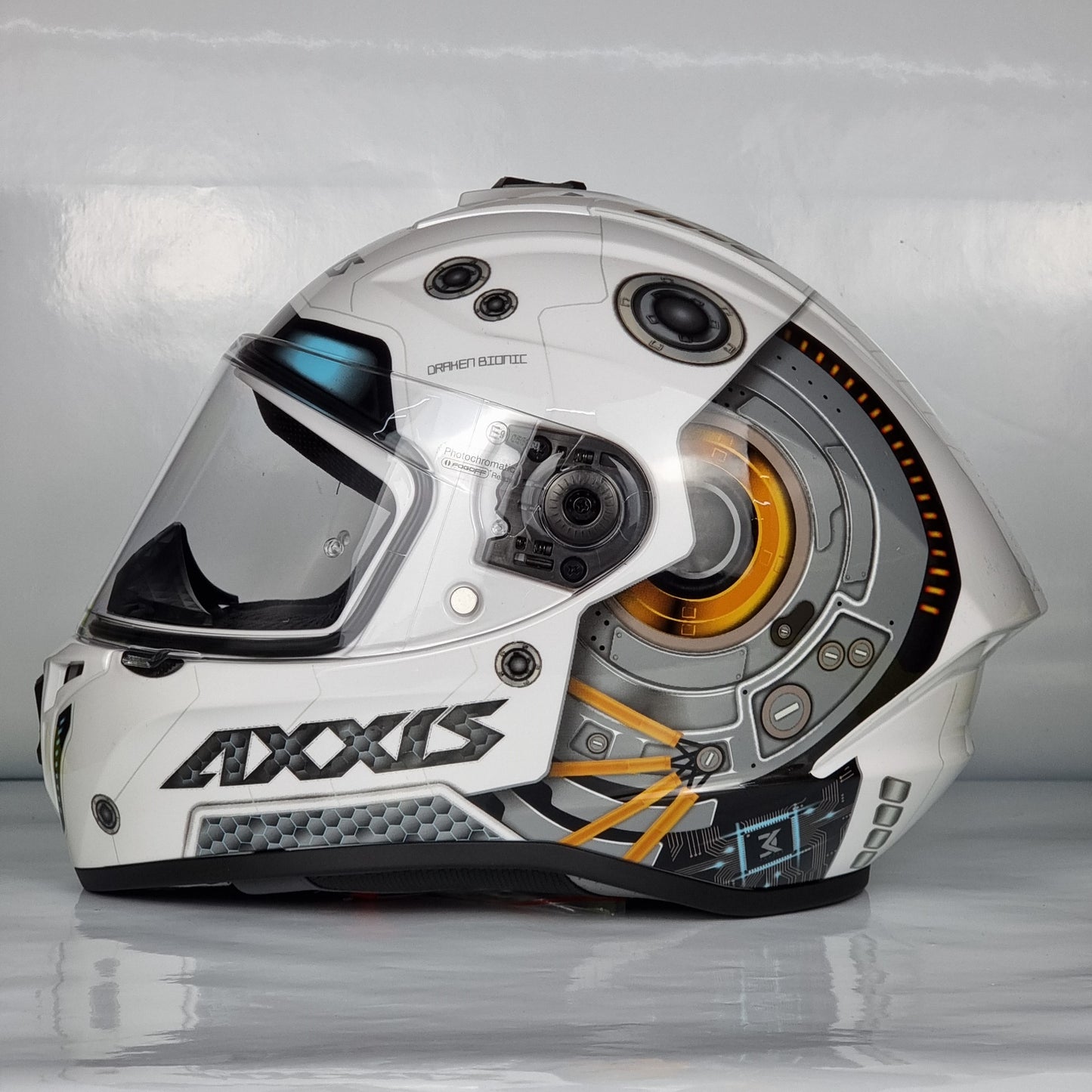 Axxis Helmet Draken S Bionic (A0 Blanco Perla Brillo)