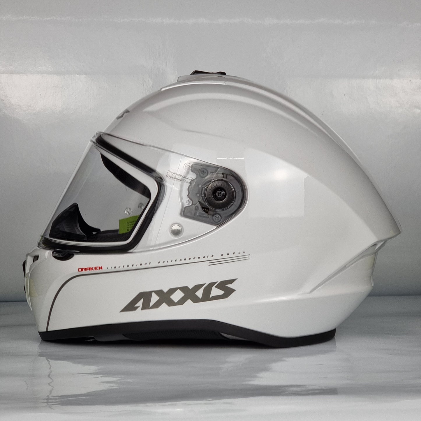 Axxis Helmet Draken S Solid (V.2 Gloss Pearl White)
