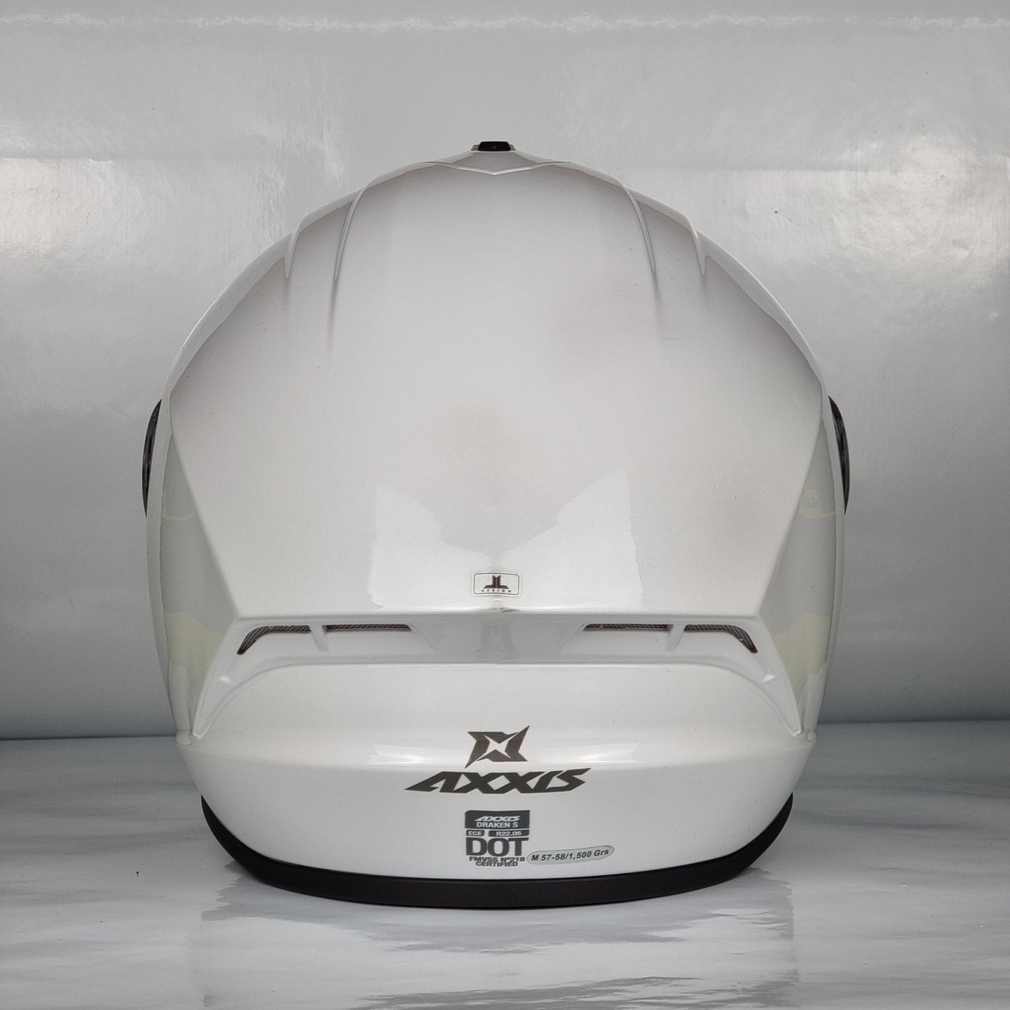 Axxis Helmet Draken S Solid (V.2 Gloss Pearl White)